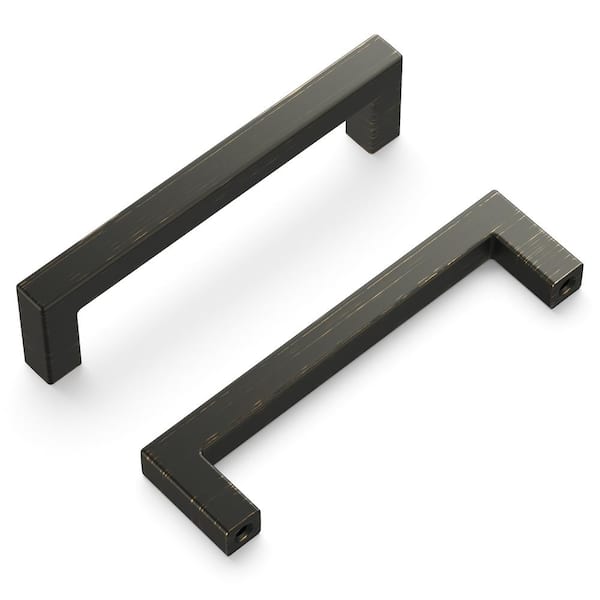 HICKORY HARDWARE Skylight Collection 3-3/4 in. Modern Vintage Bronze Bar Pull Handle for Kitchen, Bathroom, Furniture (1-Pack)