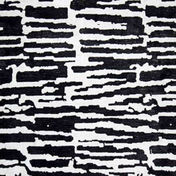 Shawn Black and White 5 ft. x 7 ft. Geometric Area Rug