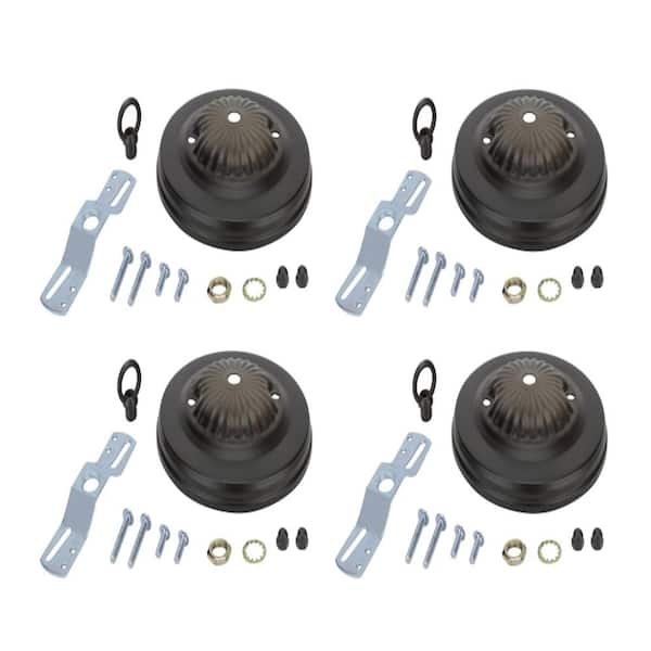 Aspen Creative Corporation 5 in. Oil Rubbed Bronze Traditional Canopy Kit (4-Pack)