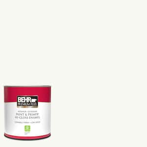 1 qt. Ultra Pure White Hi-Gloss Enamel Interior/Exterior Paint and Primer