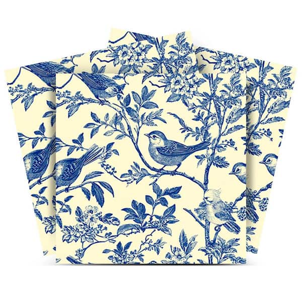 MI ALMA Blue and Yellow L42 8 in. x 8 in. Vinyl Peel and Stick Tiles (24-Pack,10.67 sq. ft.)