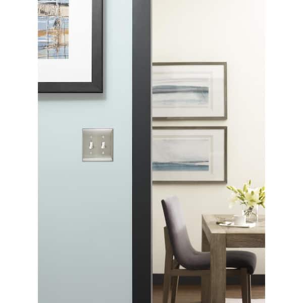 Nickel 2-Gang Toggle Wall Plate (1-Pack)