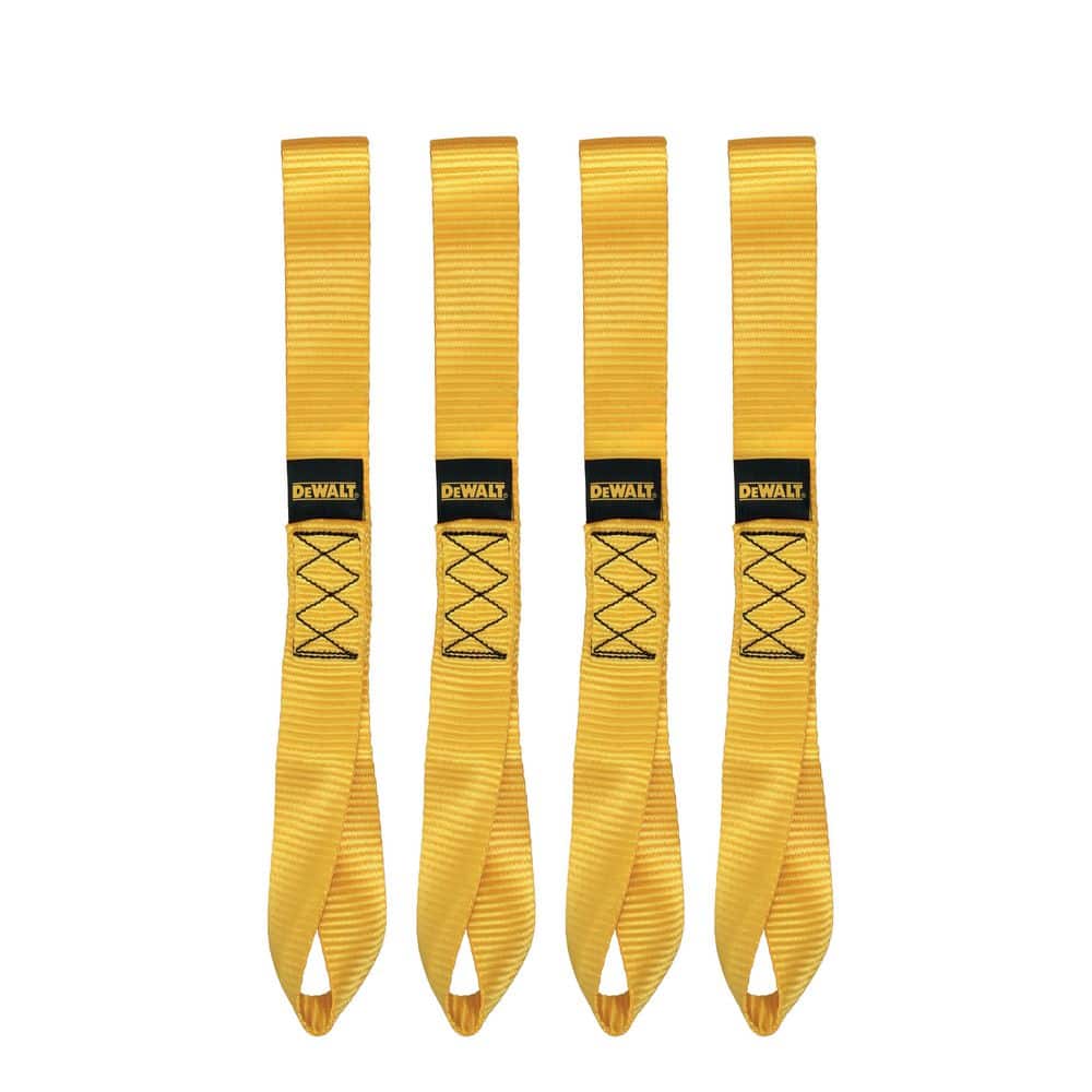 DEWALT Soft Loop Tie Down Straps-4 Pack, 1.7 in. x 18 in. x 11,000 lbs. Break Strength (DXBC80002)