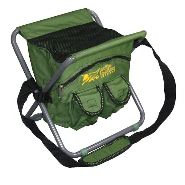 ORE International 13 in., 8.5 qt. Messenger Portable Green Bag Cooler Chair