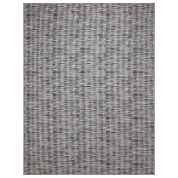 Ottomanson Non Shedding Washable Wrinkle-free Cotton Flatweave Solid 4x6  Indoor Area Rug, 4 ft. x 6 ft., Brown/Charcoal MIL7308-4X6 - The Home Depot