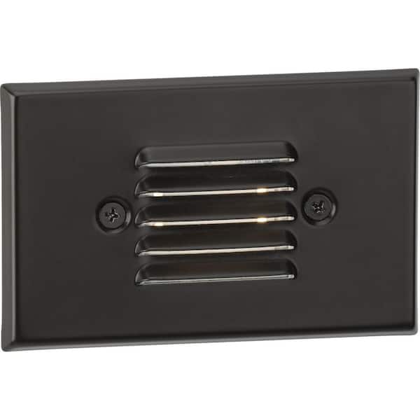 Progress Lighting 4.5-Watt 3000K Antique Bronze Hardwired Integrated LED Wall or Step Light