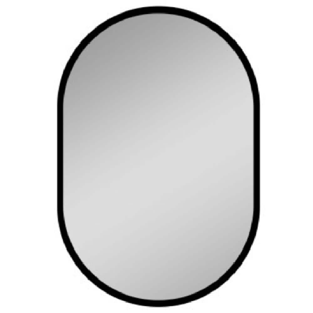 Wall Mounted 31 in x 21 in Oval Shape Metal Framed Bathroom Medicine Cabine
