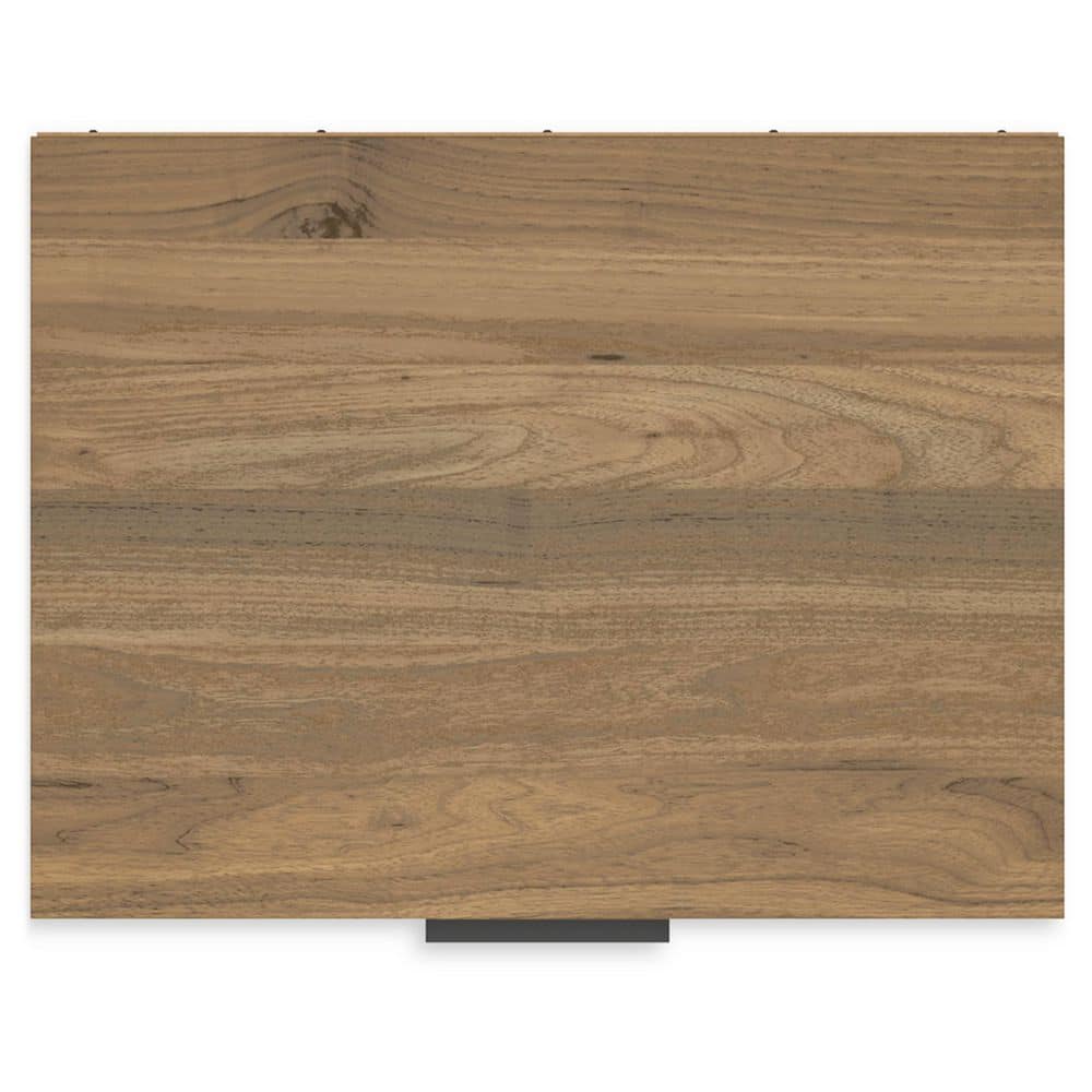 Deanlow Honey Brown and Black 1-Drawer Nightstand