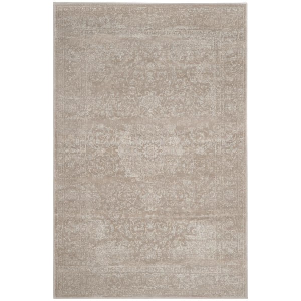 Carnegie Light Beige/Cream Doormat 3 ft. x 5 ft. Border Area Rug