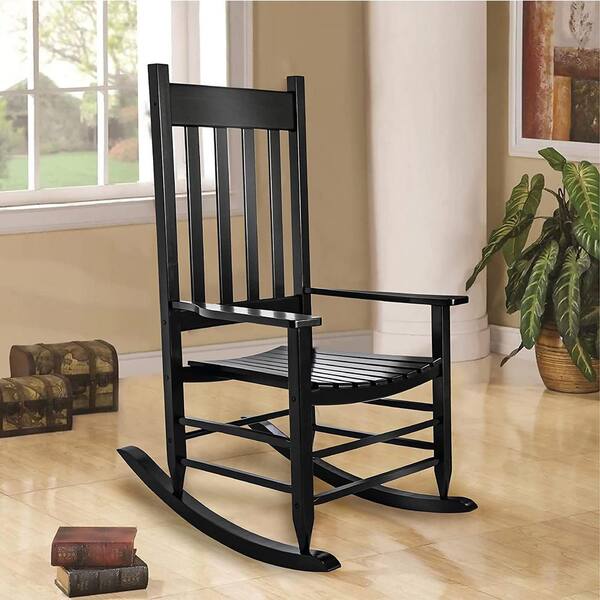 Black rocking chair outlet indoor