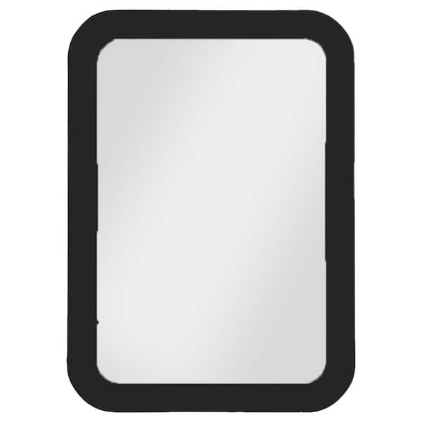 Best Master Furniture Bellagio 32 in. W x 42 in. H Wood Black Wall Mirror