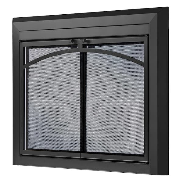 UniFlame Uniflame Large Gerri Black Cabinet-style Fireplace Doors