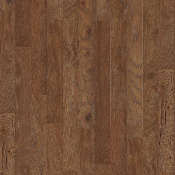 Shaw Kings Ranch Welltree Hickory 3/8 in. T x 5 in. W Distressed Engineered Hardwood Flooring (23.7 sqft/case)