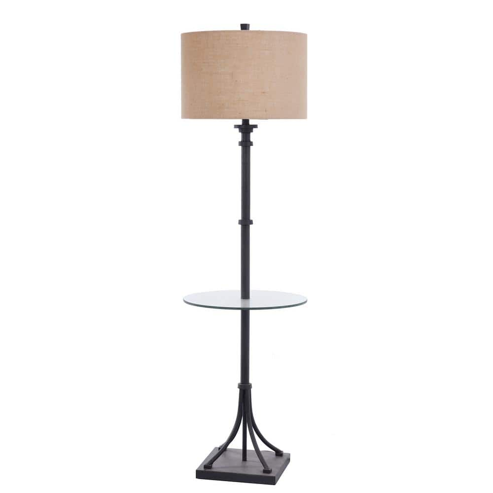 stylecraft bronze metal floor lamp