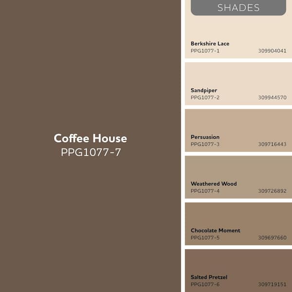 Glidden Premium 5-gal. PPG1077-7 Coffee House Flat Exterior Latex