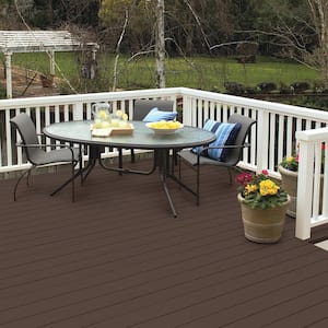 8 oz. #SC-105 Padre Brown Solid Color Waterproofing Exterior Wood Stain and Sealer Sample