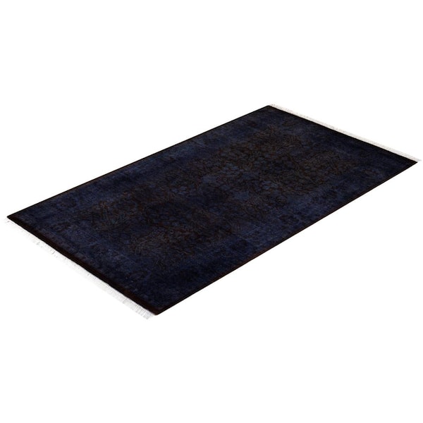 Fine Vibrance, One-of-a-Kind Hand-Knotted Area Rug - Purple, 3 X 5
