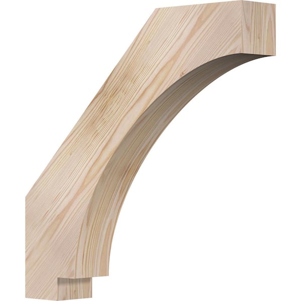 Ekena Millwork 3 1/2"W x 20"D x 20"H Imperial Smooth Knee Brace, Douglas Fir