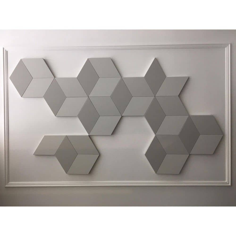 Primed White Polystyrene Crown Panel Moulding Set