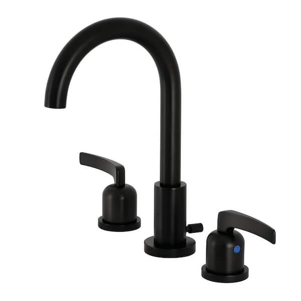 Kingston Brass Centurion 8 in. Widespread 2-Handle Bathroom Faucet in Matte Black