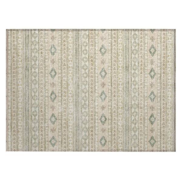 Chantille Machine Washable Indoor/Outdoor Abstract ACN3124 Ivory 2 ft. x 3 ft. Accent Rug