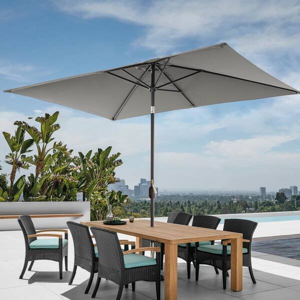 Sonkuki 6 ft. x 9 ft. Rectangular Patio Market Umbrella - Stylish ...