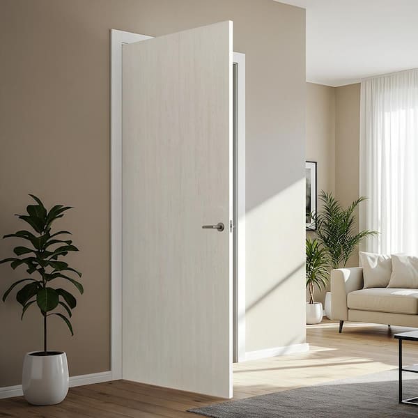 CALHOME 34 in. x 80 in. White Texture Flush Hollow Core Composite