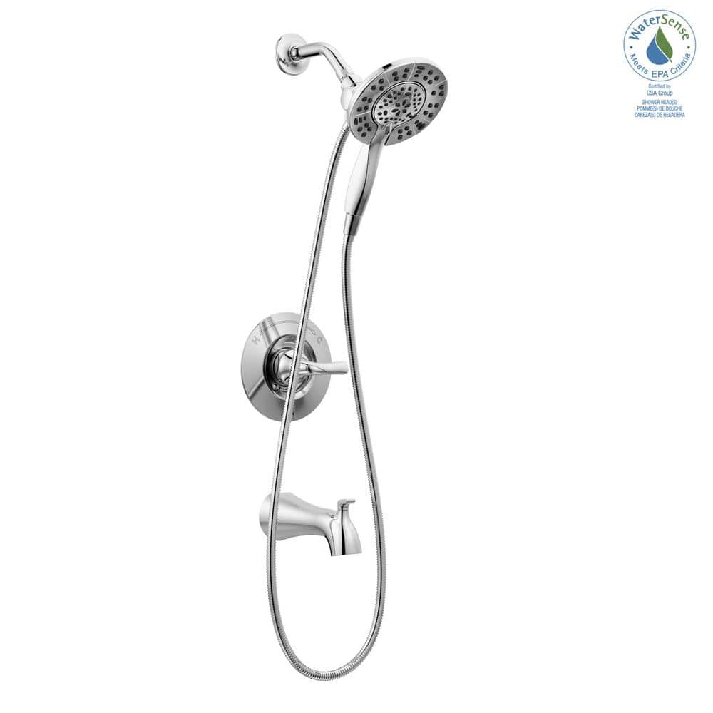 Chrome Dual-Function Wall Mounted Shower Faucet Set