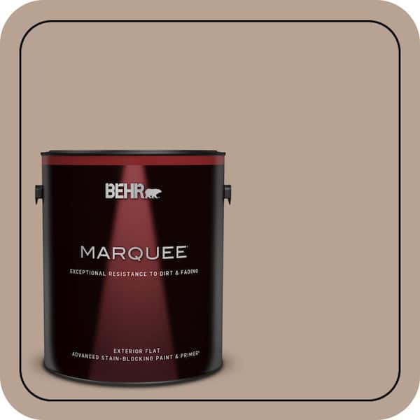 BEHR MARQUEE 1 gal. #N190-4 Rugged Tan Flat Exterior Paint & Primer