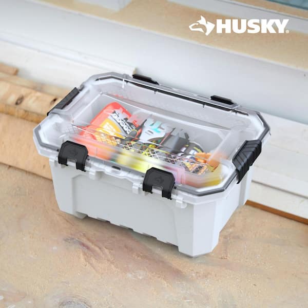 Reviews for Husky 5 gal. Pro Duty Waterproof White Tote (4-Pack