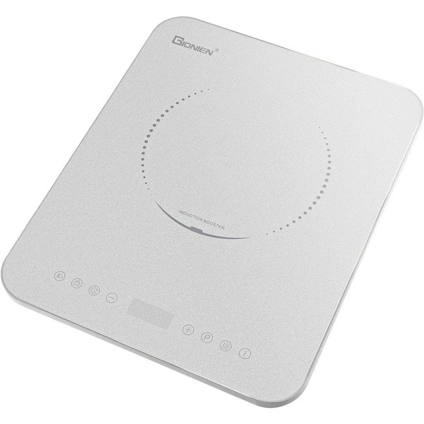 Edendirect 11.81 in. 1 Element Ceramic Electric Cooktop in Stainless Steel with Dual Fan Cooling and Low Noise