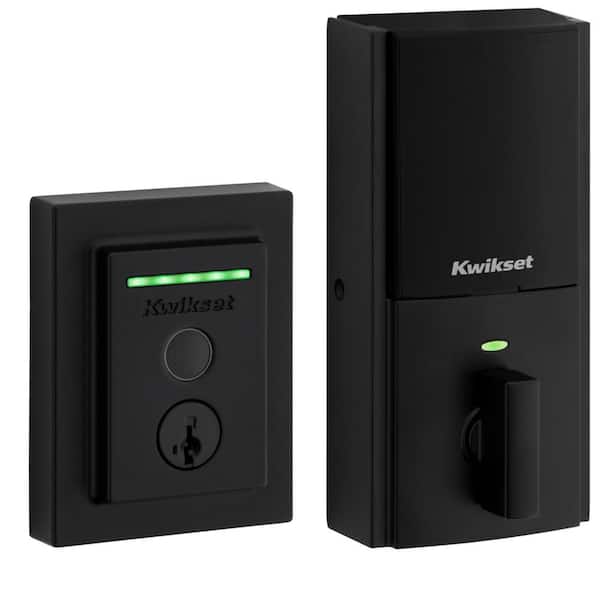 Halo Touch Satin Nickel CNT Fingerprint WiFi Elec Smart Lock Deadbolt Feat SmartKey Security with San Clemente Handleset