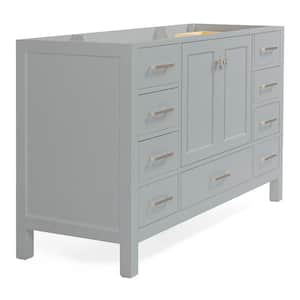 Cambridge 54 in. W x 21.5 in. D x 34.5 in. H Freestanding Bath Vanity Cabinet Only in Grey