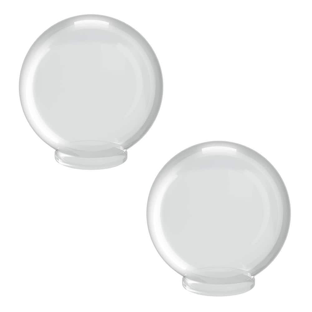 SOLUS 8 in. Dia Globes White Smooth Acrylic with 3.91 in. Outside ...