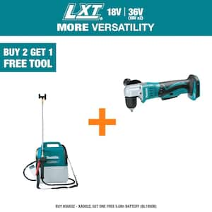 18V LXT Lithium-Ion Cordless 1.3 Gallon Sprayer (Tool Only) with 18V LXT Lithium-Ion 3/8 in. Cordless Angle Drill