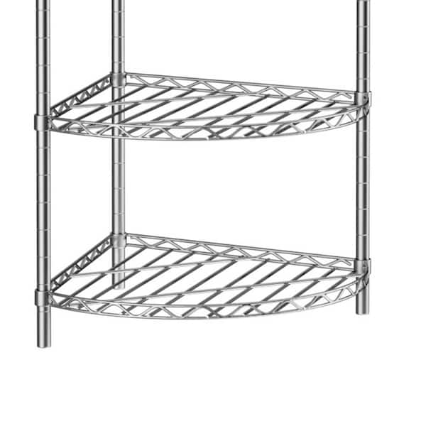 Single Chrome Corner Shelf