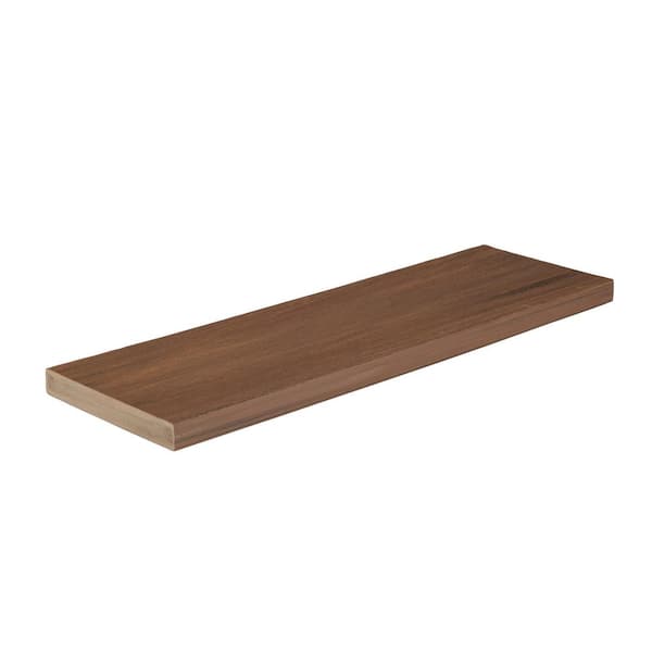Advanced PVC Vintage 5/4 in. x 8 in. x 20 ft. Wide Square Mahogany PVC Deck Board (Actual: 1 in. x 7 1/4 in. x 20 ft.)