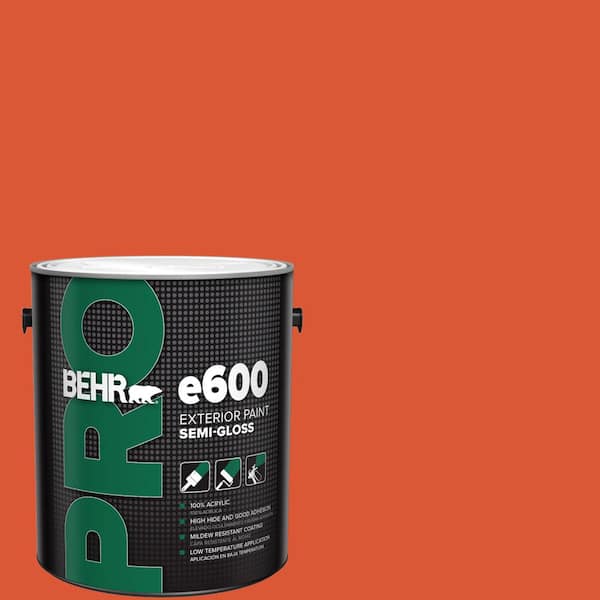 BEHR PRO 1 gal. #P190-7 Inferno Semi-Gloss Exterior Paint