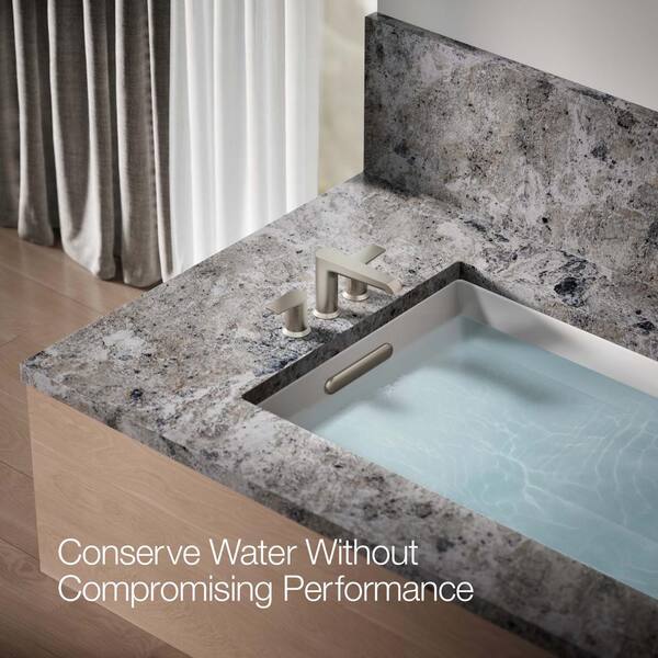 KOHLER Bellera 4 In. Centerset Double-Handle Bathroom Faucet In Vibrant Brushed Nickel 27378 4 Bn - View #4