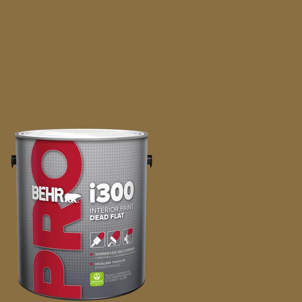 1 Gal. #S310-7A Vintage Brass Dead Flat Interior Paint product image for price tracking