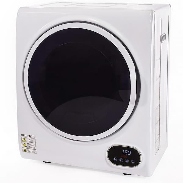Barton 1.85 cu. ft. Electric Stainless Steel Automatic Laundry Tumble Dryer Machine with 3-Drying Modes and Timer in White