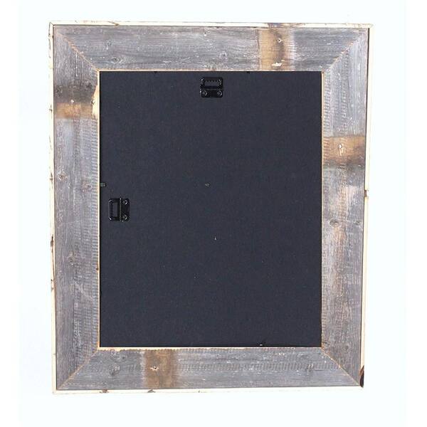 BarnwoodUSA Rustic Canvas Series 16 in. x 20 in. Weathered Gray Floating Frame for Oil Paintings and Wall Art