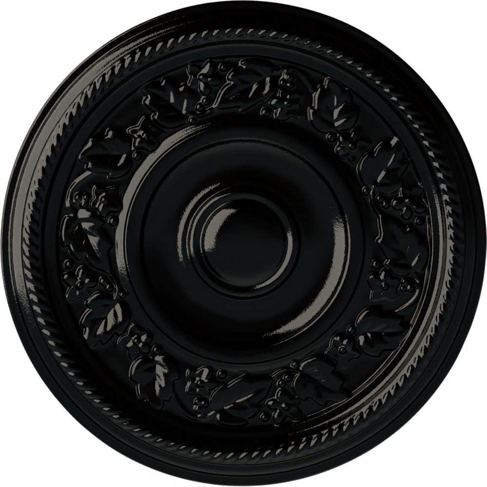 16-1/8 in. x 3/4 in. Tyrone Urethane Ceiling Medallion (Fits Canopies upto 6-3/4 in.), Black Pearl price history on PriceWatchPro