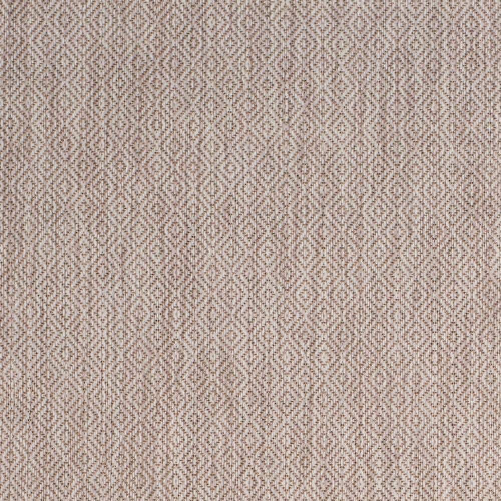Beige Courtyard 59" Easy-Care Synthetic Indoor/Outdoor Area Rug