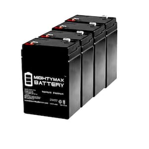 6V 4.5AH New Battery for Hubbell 0120255 or Dual-Lite 12-255 - 4 Pack