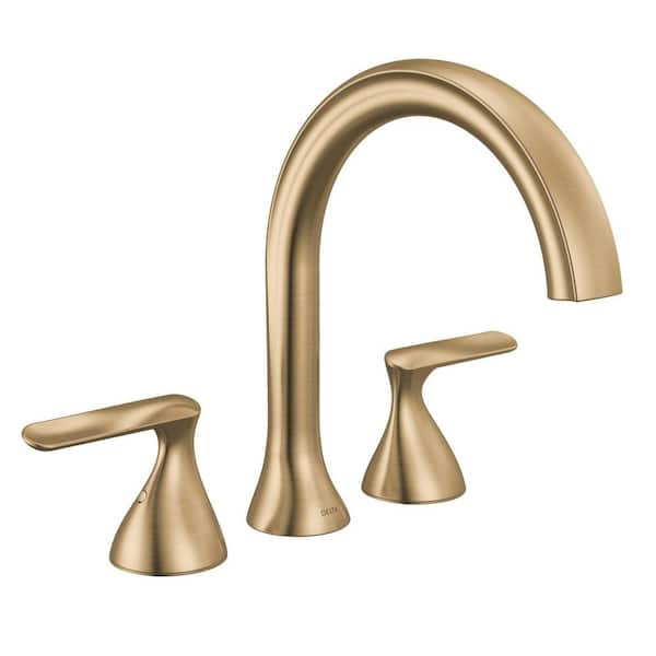 Delta Saylor Gold 2-Handle Deck Mount Roman Tub Faucet Trim Kit in