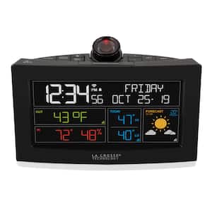Wi-Fi Weather Projection Alarm Clock with AccuWeather Forecast and Remote Home Monitoring