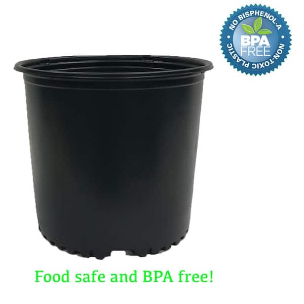 Details about   100x Plastic Planting Flower Pot Nursery Planter Home Garden Tool Black 
