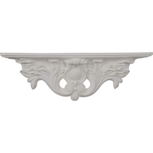 4-3/8 in. x 23-7/8 in. x 7-7/8 in. Polyurethane Acanthus Shelf