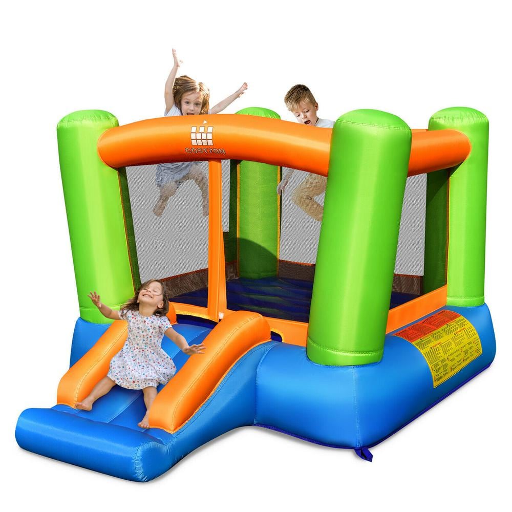 56.5 in. x 77.5 in. Green Oxford Cloth Inflatable Bounce House Kids Jumping Playhouse Indoor & Outdoor w/480-Watt Blower price history on PriceWatchPro